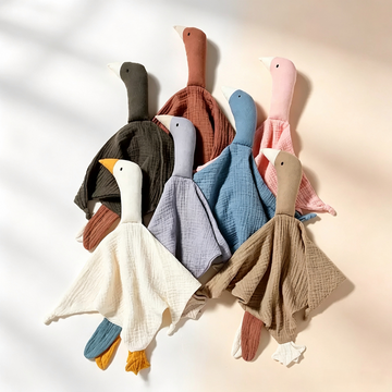 Goose Baby Security Lovey | Cotton Muslin Comfort Blanket