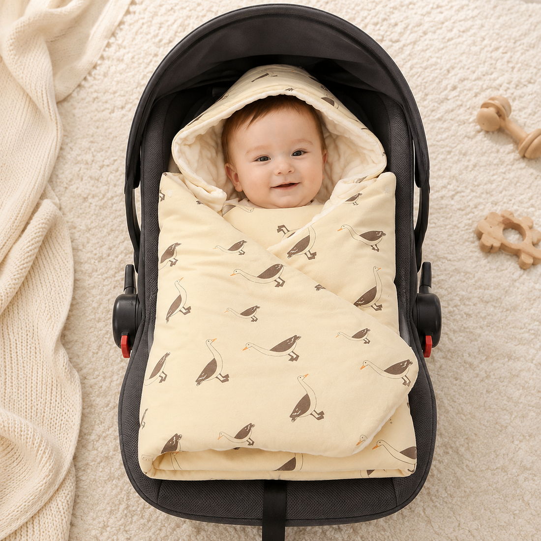 Winter‑Ready Baby Stroller Swaddle Blanket